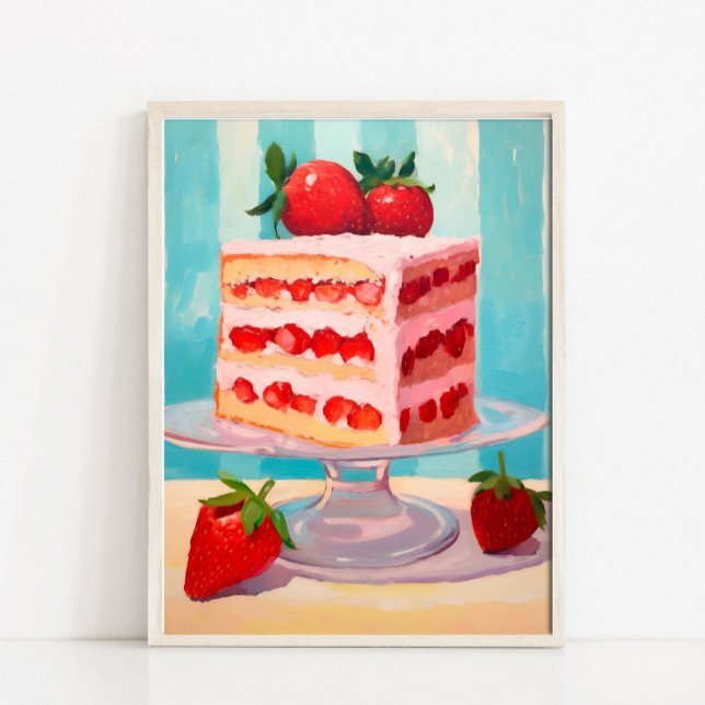 Póster Colorful Cake Oil Painting, Pop Art Print, Contemp (Subido por el creador)