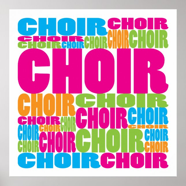 Póster Colorful Choir (Frente)