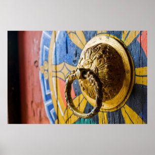Póster Colorful Door Knocker