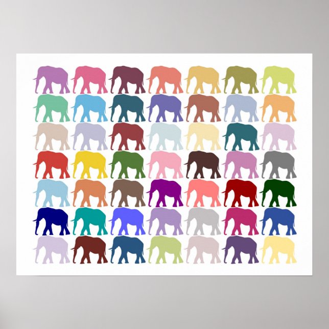 Póster Colorful Herd (Frente)