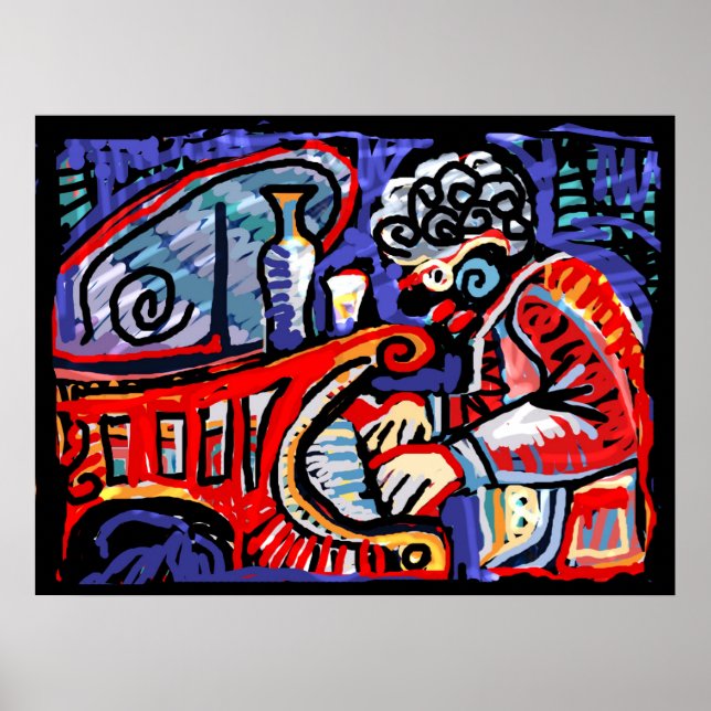 Póster *Colorful Jazz* (Frente)