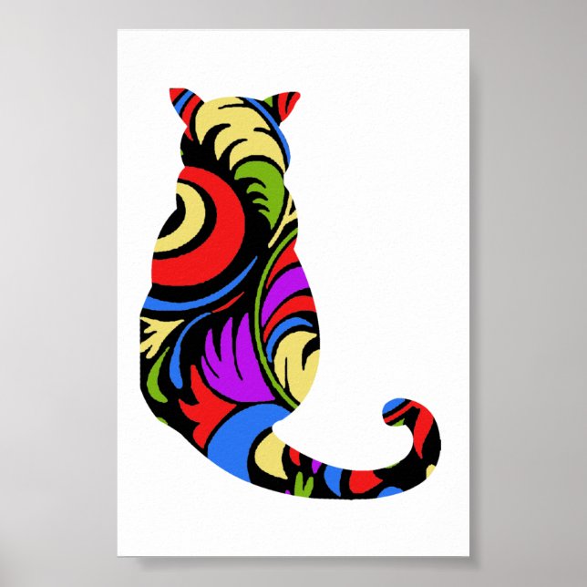Póster Colorful Kitty 1 (Frente)