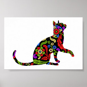 Póster Colorful Kitty 2