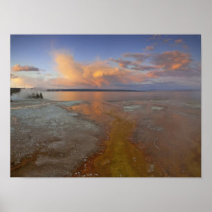 Póster Colorful mineral deposits emit from Black Pool 2