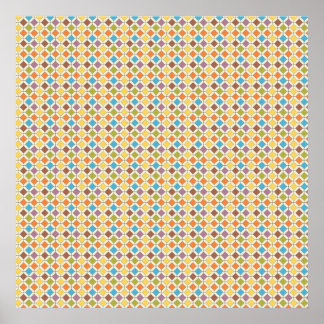 Póster Colorful Morrocan Tiles Pattern