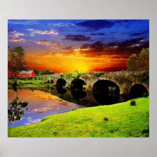 Póster Colorful Scenic View Poster