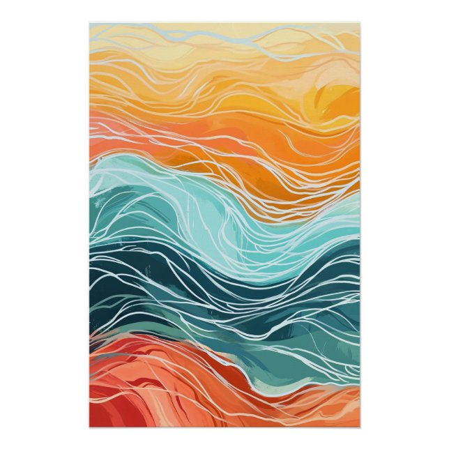 Póster Colorful Sea (Anverso)