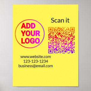 Póster Colorful simple add your logo name text image