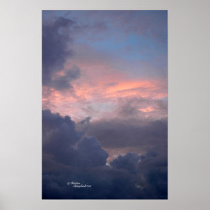 Póster Colorful sunset clouds Poster