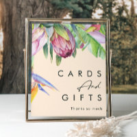 Colorful Tropical Floral | Peach Cards and Gifts