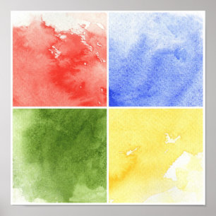 Póster colorful watercolor background for your design