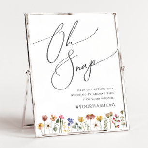 Póster Colorful Wildflower   Oh Snap Hashtag