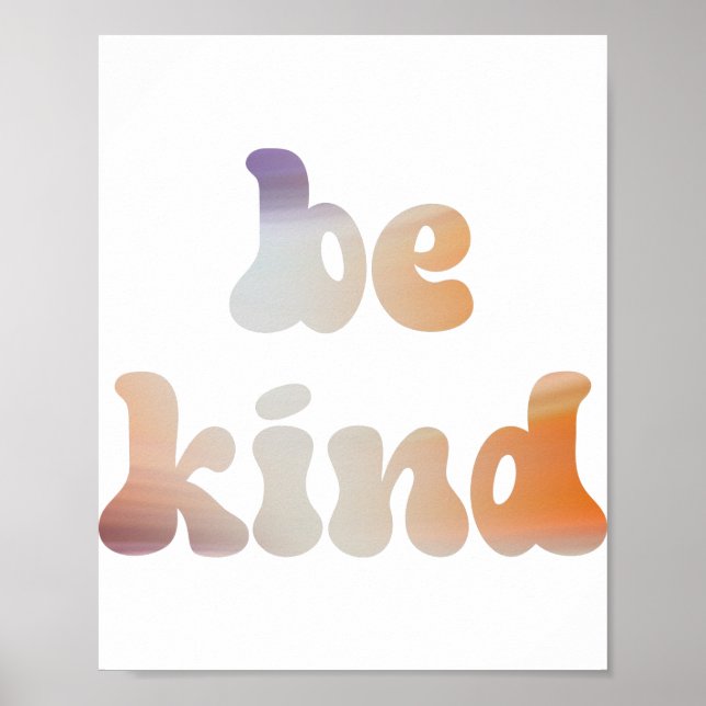 Póster Colorida acuarela metálica inspiradora (Frente)