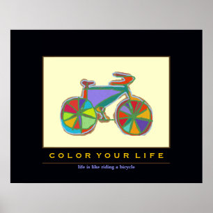 Póster colorida bicicleta BIKE ART