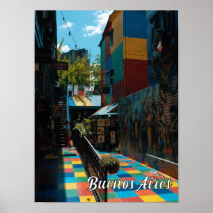 Póster Colorida Buenos Aires Argentina Fotografía de viaj