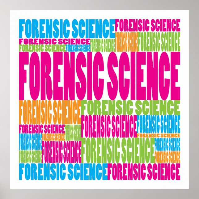 Póster Colorida ciencia forense (Frente)