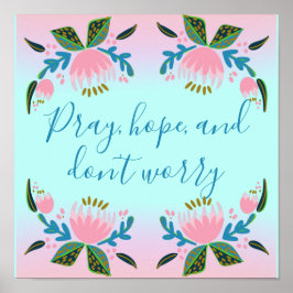 Póster Colorida cita católica Inspiradora