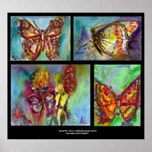 PÓSTER COLORIDA DE MARIPOSAS