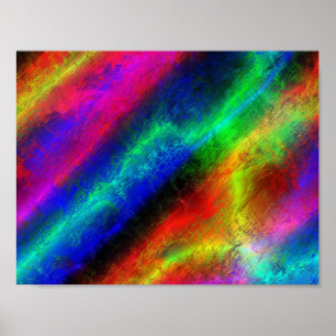 Póster colorida textura abstracta del arco iris