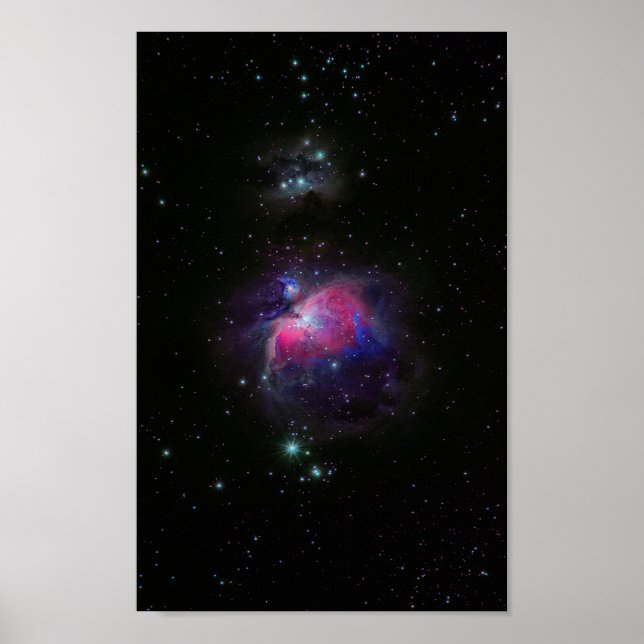 Póster Coloridas estrellas de galaxia espacial (Frente)