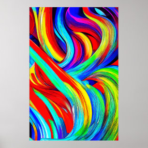 Póster Coloridas nalgas arcoiris 1108
