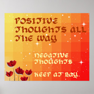 Póster Coloridas reflexiones positivas inspiran al Poster