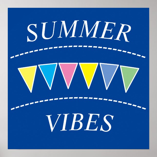 Póster Coloridas vibraciones de verano (Frente)