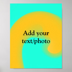 Póster Colorido abstracto minimalista editable añade tu t