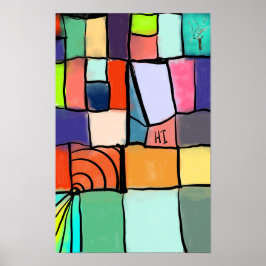 Póster Colorido, alegre, acogedor, brillante
