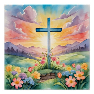 Póster Colorido arte de Pascua