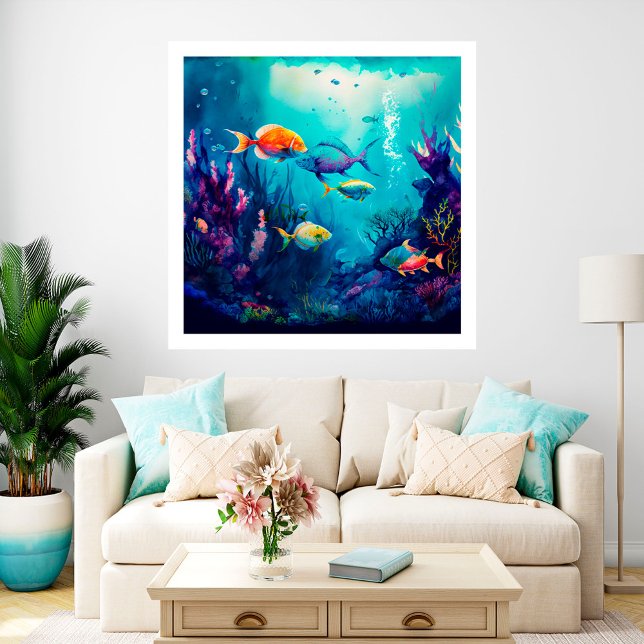 Póster Colorido bajo el paisaje marino (Subido por el creador)