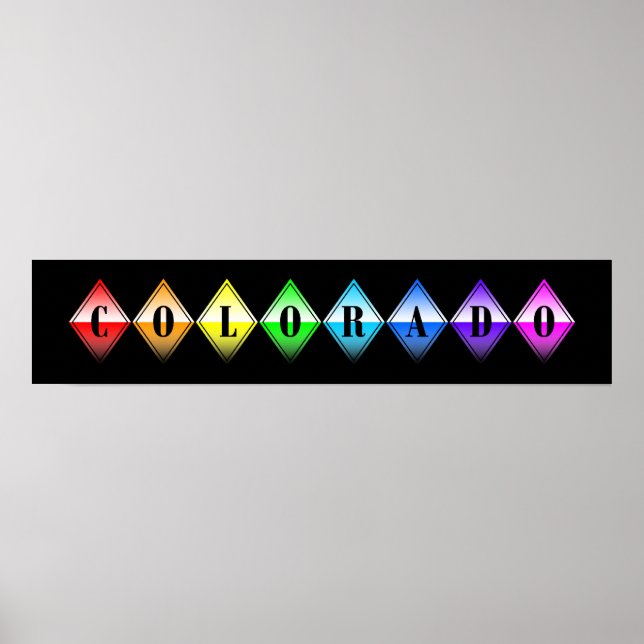 Póster colorido colorado v2. (Frente)