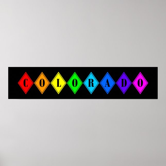 Póster colorido colorado v2. (Frente)