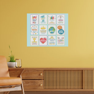 Póster Colorido de 12 Pesukim
