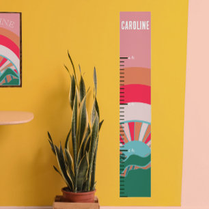 Póster Colorido gráfico de crecimiento de las niñas de so