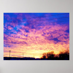 Póster Colorido Indiana Sunset