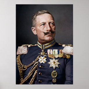 Póster Colorido Kaiser Wilhelm II 1908