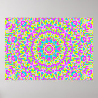 Póster Colorido Kaleidoscope 010