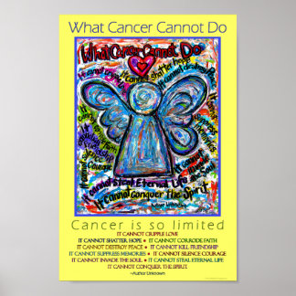 Póster Colorido Lo Que El Cáncer No Puede Hacer La Impres