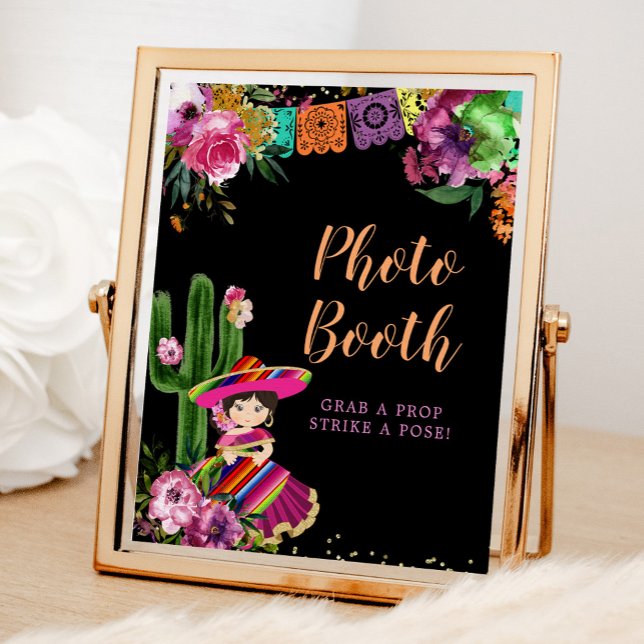 Póster Colorido mexicano Fiesta Floral Birday Photo Book (Subido por el creador)