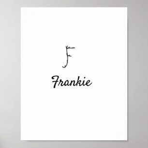 Póster Colorido minimal añade tu texto nombre de la image