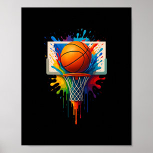 Póster Colorido Splash Ller Tie Dye Color Equipo Pla