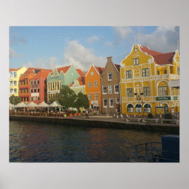 Póster Colorido Willemstad Curacao Poster