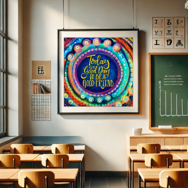 Póster Colorido y moderno buen amigo Poster de Inespiritu (Subido por el creador)