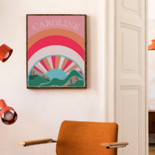 Póster Coloridos Chicas del Sunset