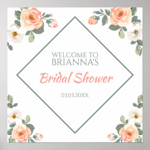 Póster Coloridos Rosas Pastel