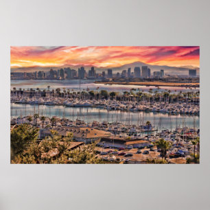 Póster Colors of San Diego