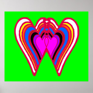 Póster Colosal 9 Antecedentes - 2 Corazones JjGibney