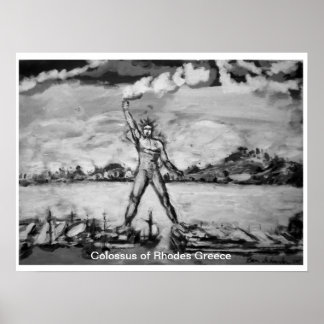 Póster Coloso de Rodas Grecia por Ben Schneider