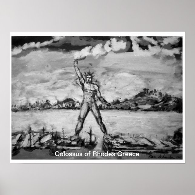 Póster Coloso de Rodas Grecia por Ben Schneider (Frente)